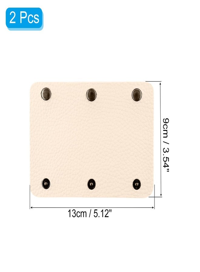 Boguish Handbag Handle Wrap Covers 13x9cm, PU Leather 3 Buckle Luggage Grip Protector for Suitcase, Shopping Bag 2 pcs - Image 2